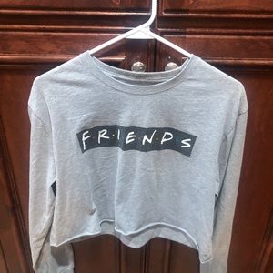 Friends Large long sleeve low cut shirt